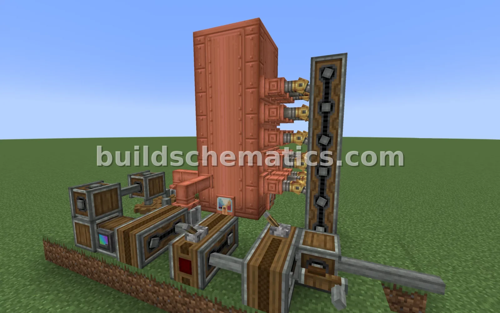 Steam Engine Power Generator - 220 Blocks