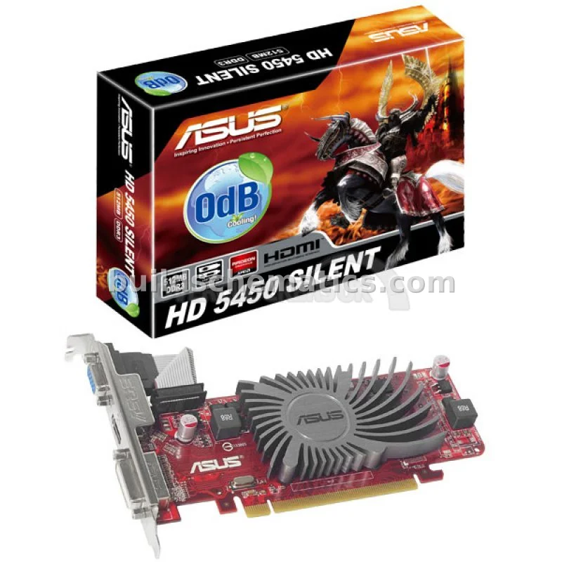 Silent ASUS Radeon HD 5450 Graphics Card — view 4