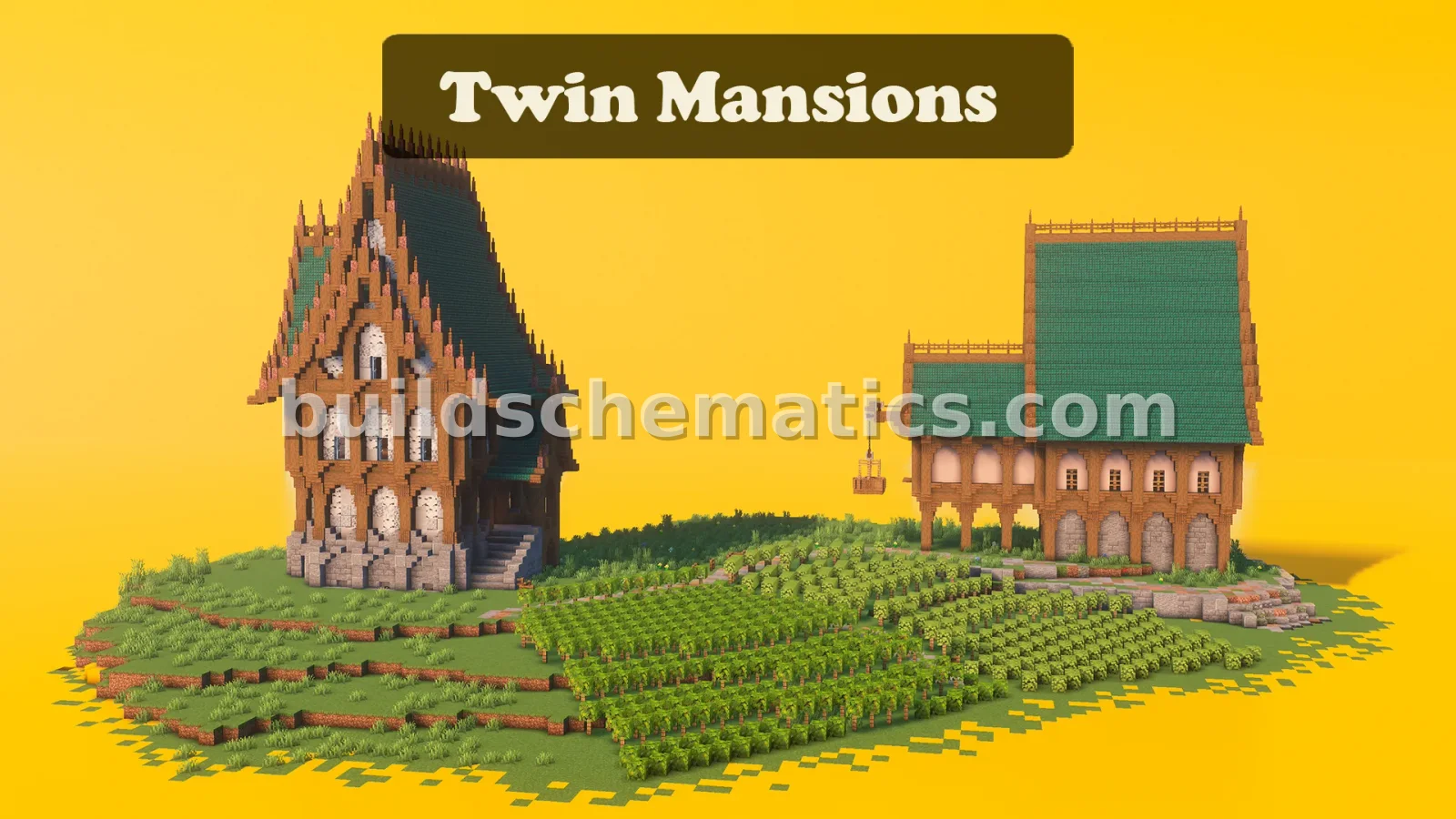 Twin Hillside Mansions Medieval Estate