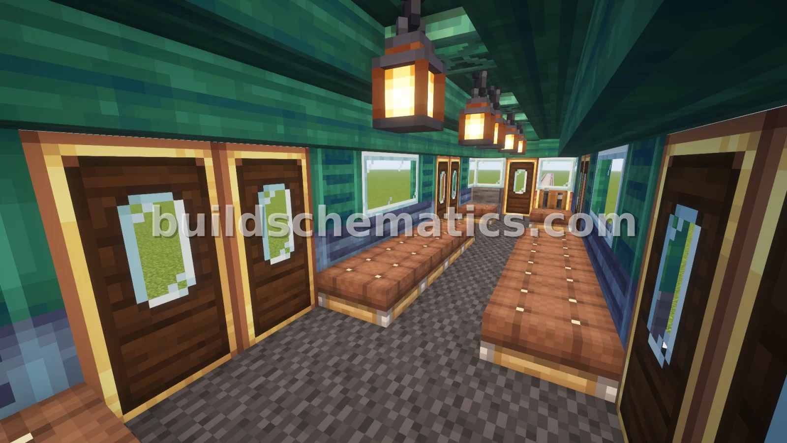 Single Cart Metro Train — view 3