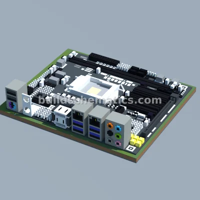 Intel Motherboard Pixel Art