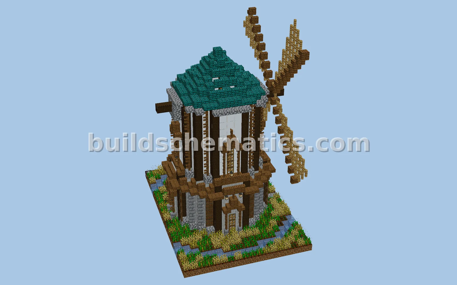 Rustic Medieval Windmill Structure