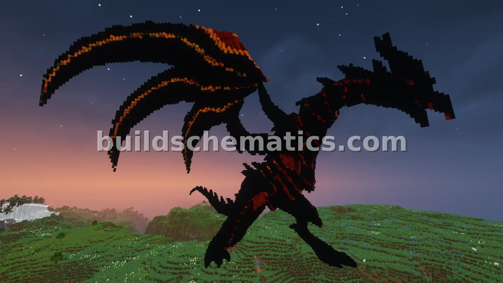 Red-Eyes Dragon Statue Mega Build — view 2