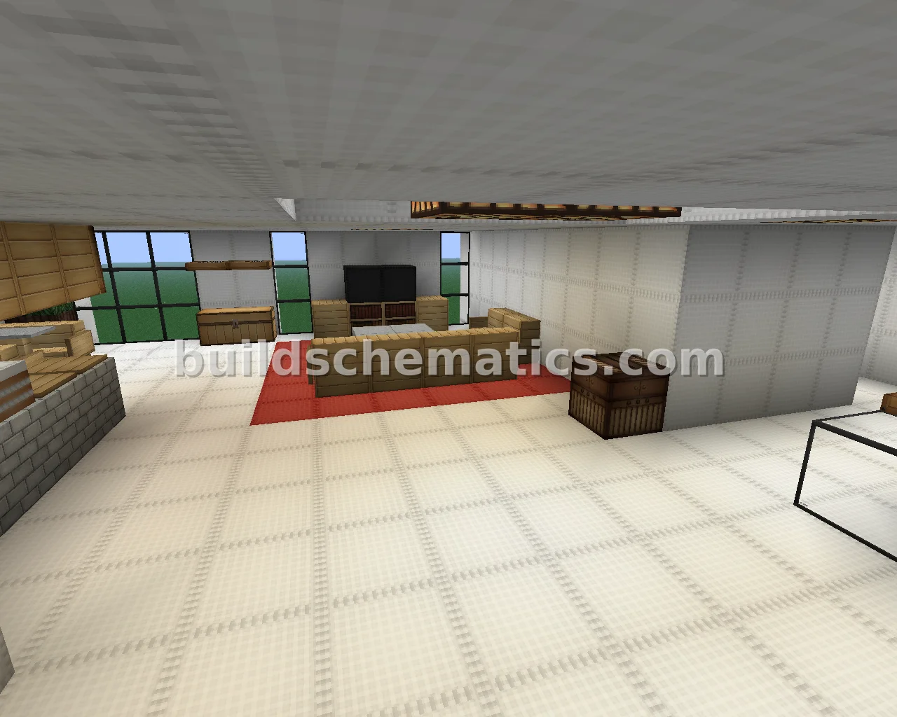 Modern Residential Tower with House Interior — view 4