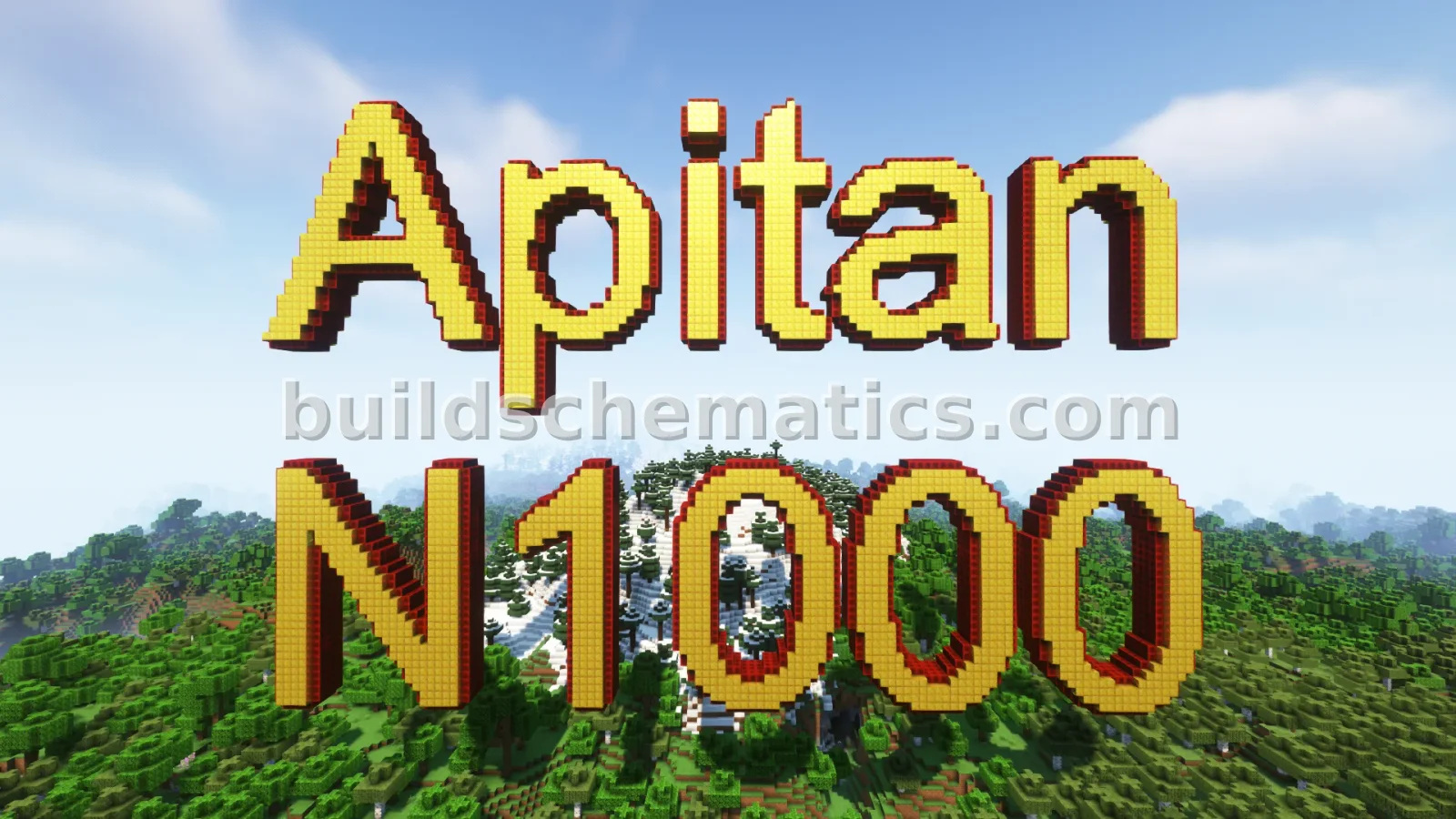 Apitan 3D Block Letter Nameplate