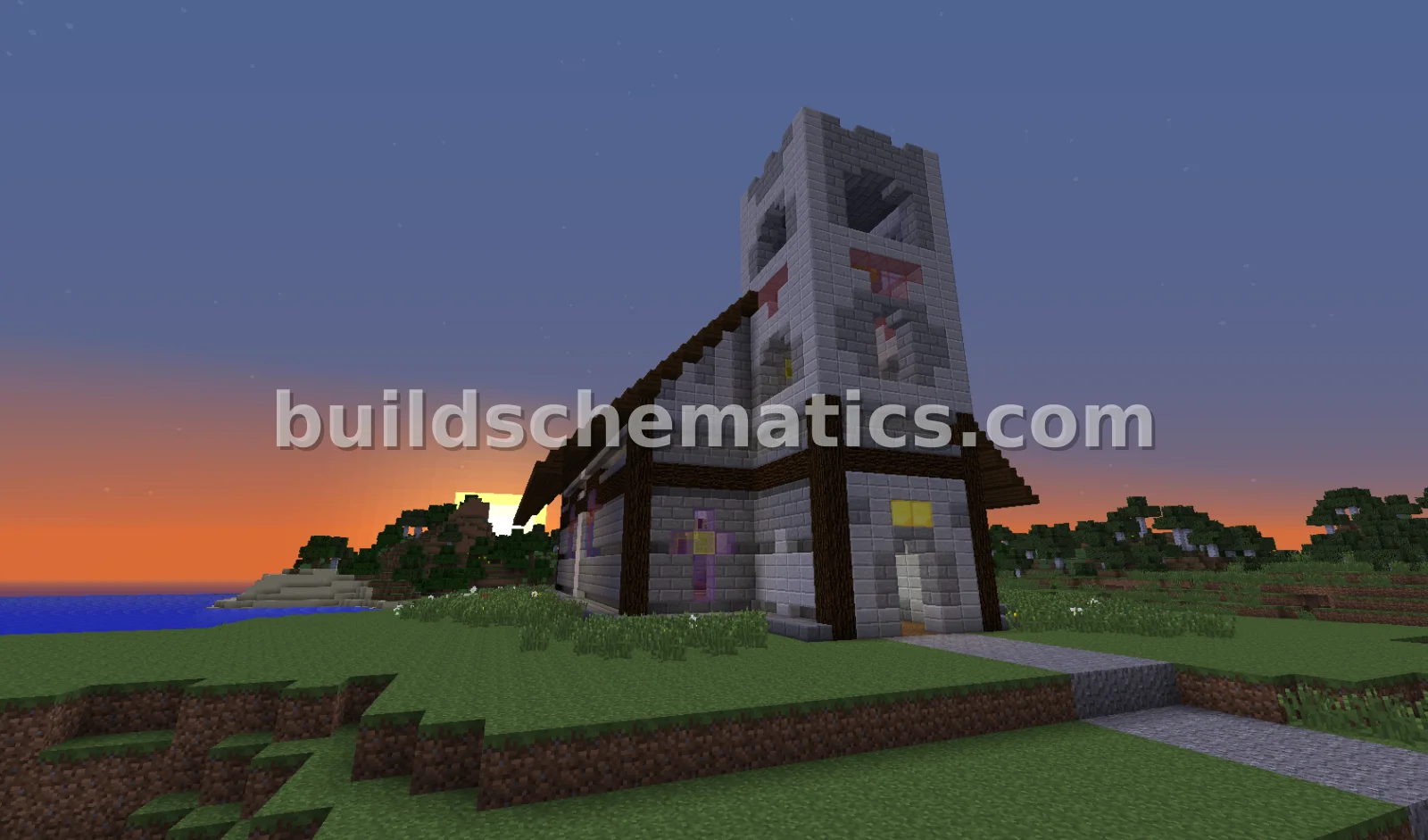 Rustic Country Church Building