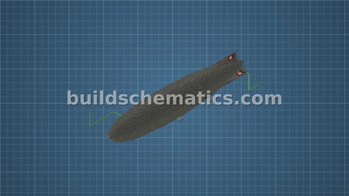 Hindenburg Airship with Functional Controls — view 4