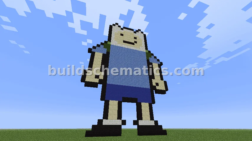 Finn the Human Pixel Art - Large Build — view 2