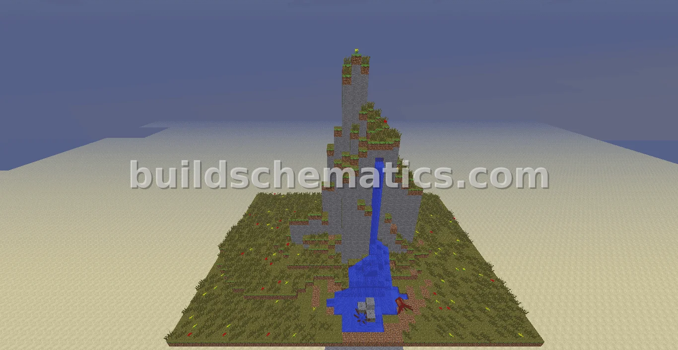 Miniature Mountain Garden with Waterfall — view 2