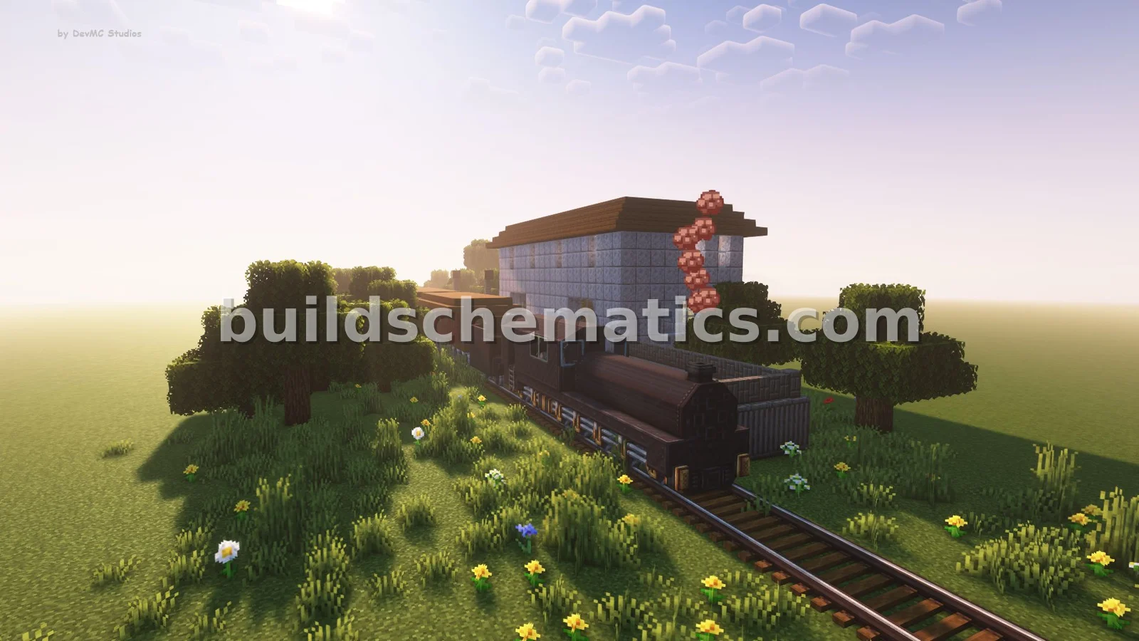Spruce Plank Locomotive - 934 Blocks