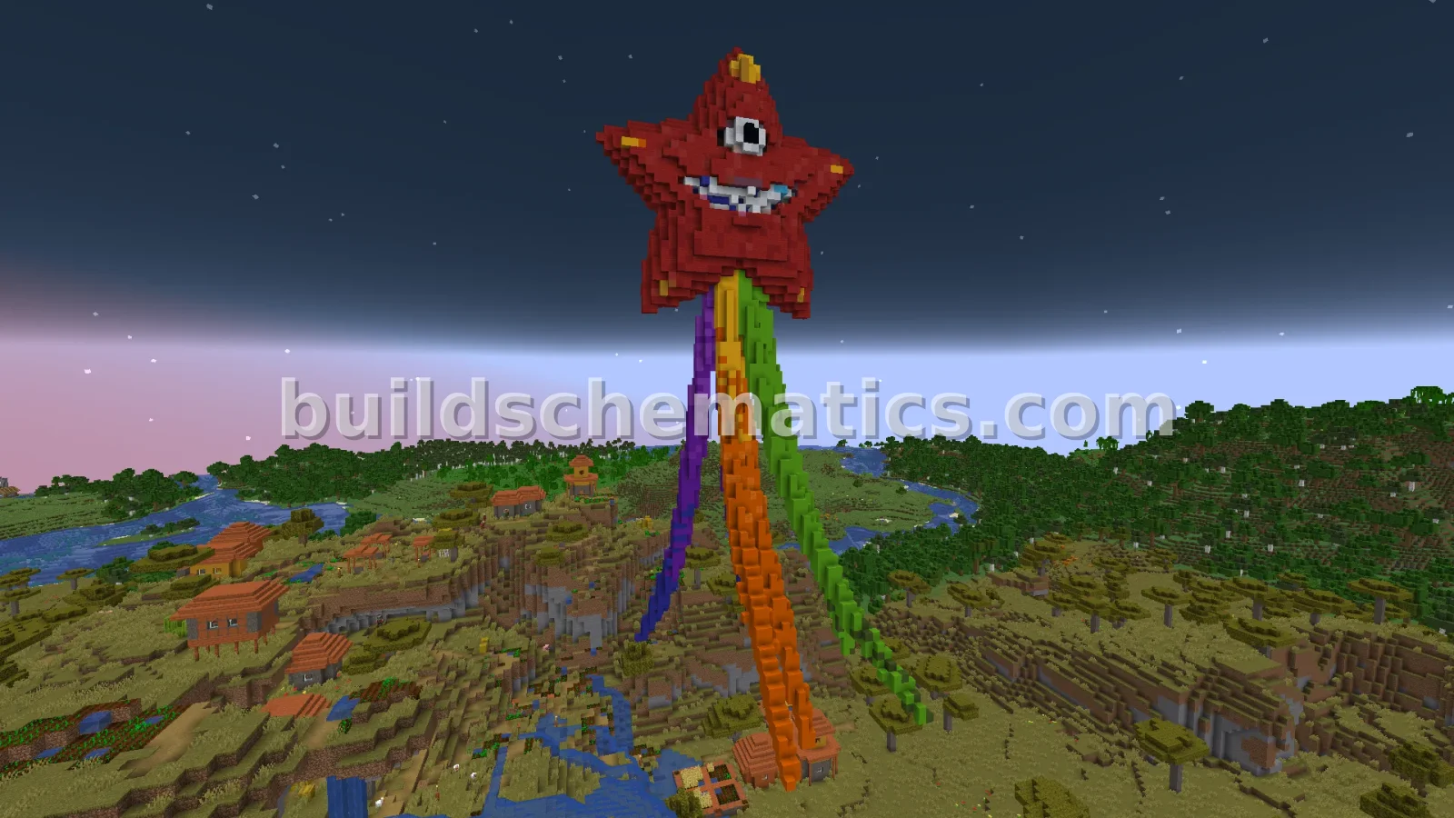Minecraft RedStar Statue — view 3