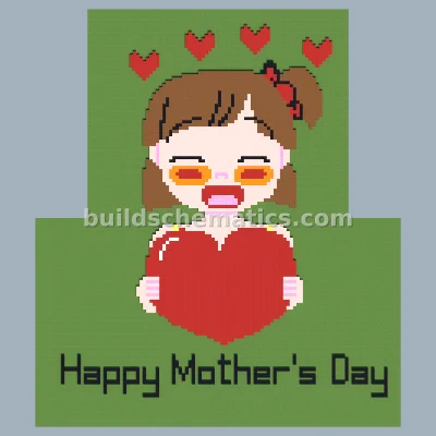 Mother's Day Themed Pixel Art