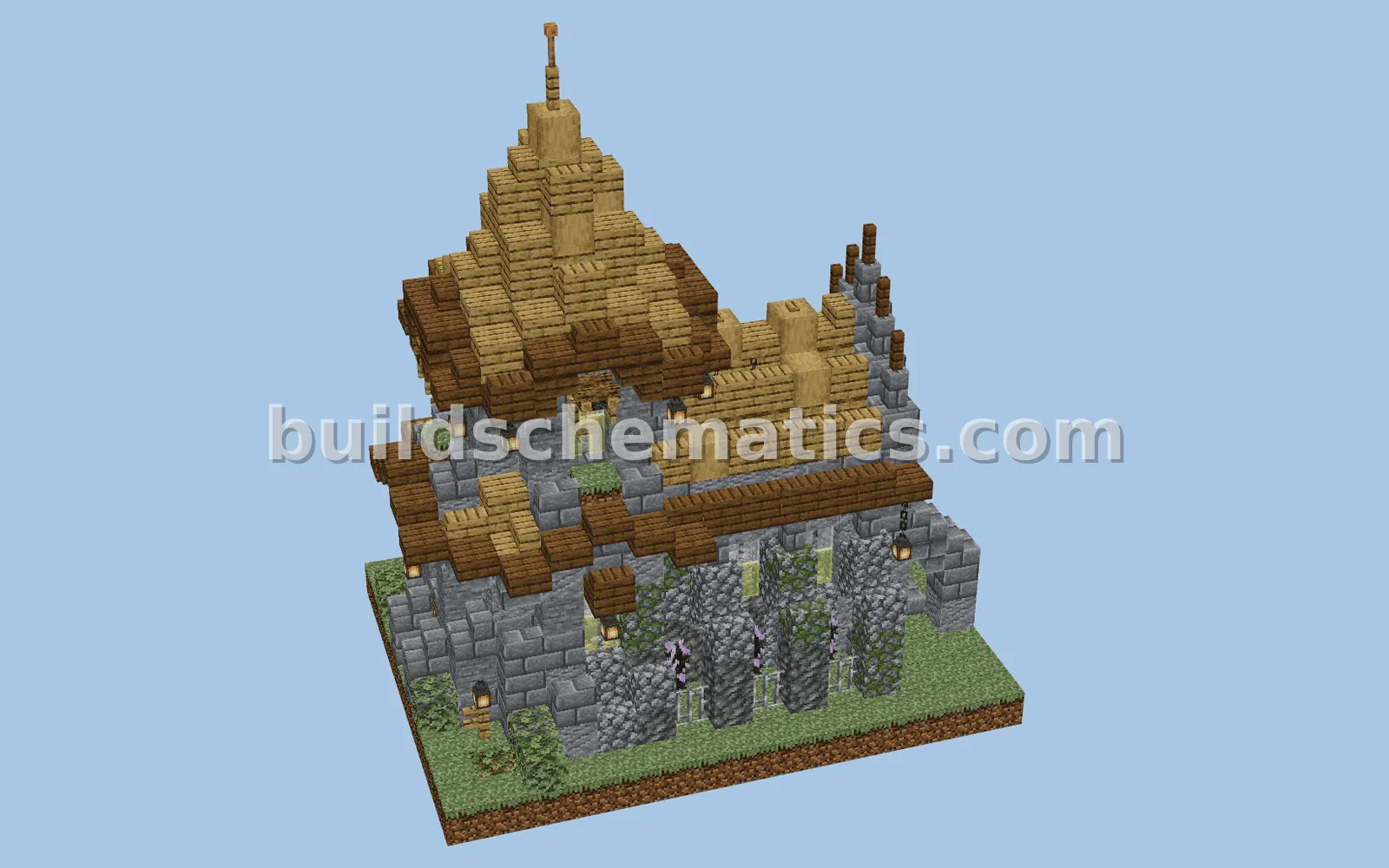 Temple House Design Medieval Structure