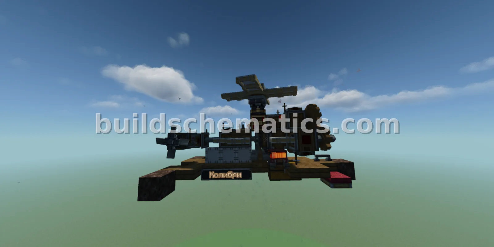 Compact Create Helicopter for Minecraft