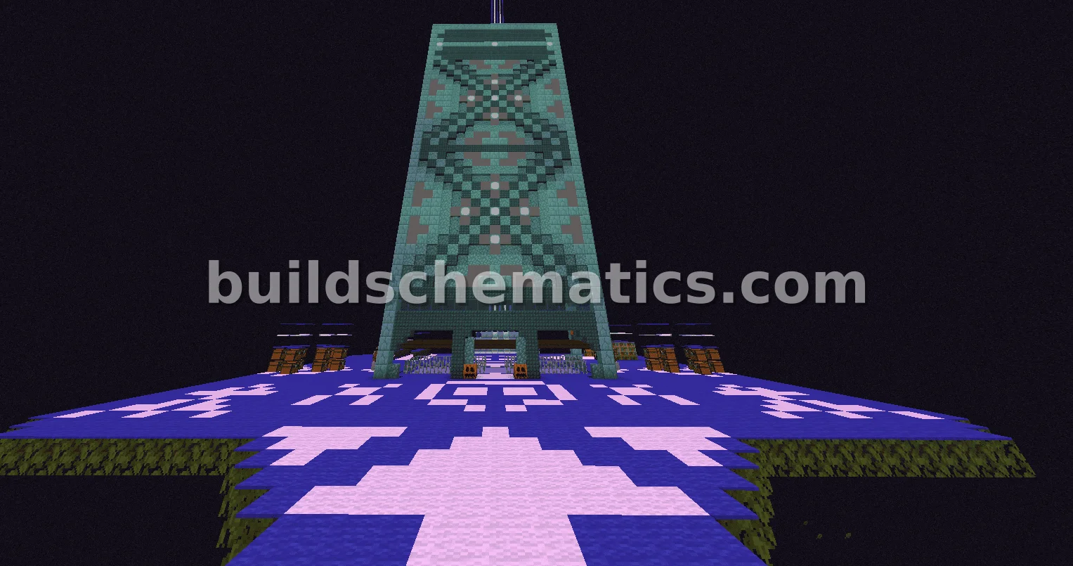 Enderman Farm With Decorations — view 2