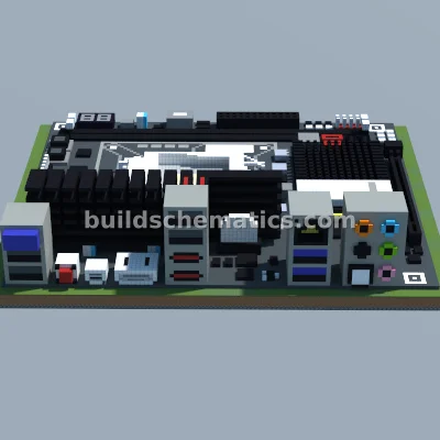 EVGA Z77 Stinger Motherboard Pixel Art — view 3