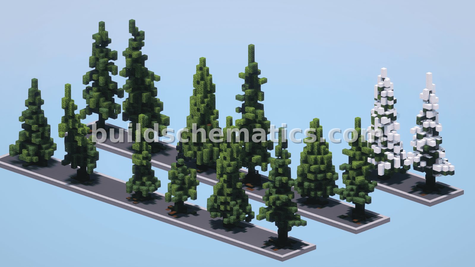 Custom Spruce Trees Pack Build