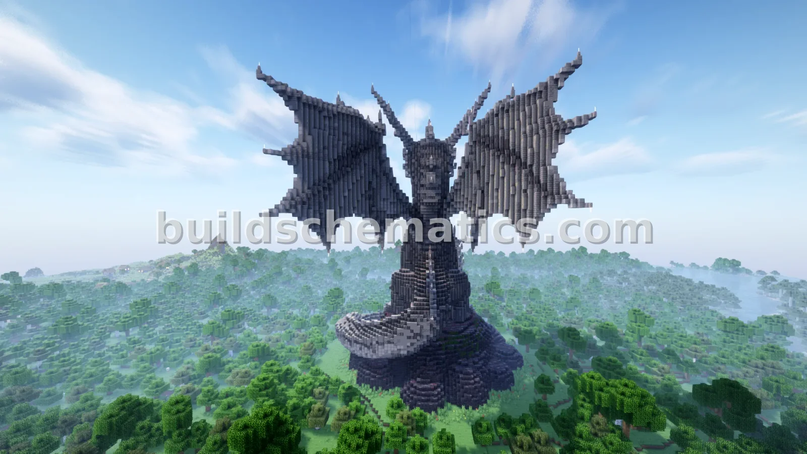 Gray Dragon Statue — view 3