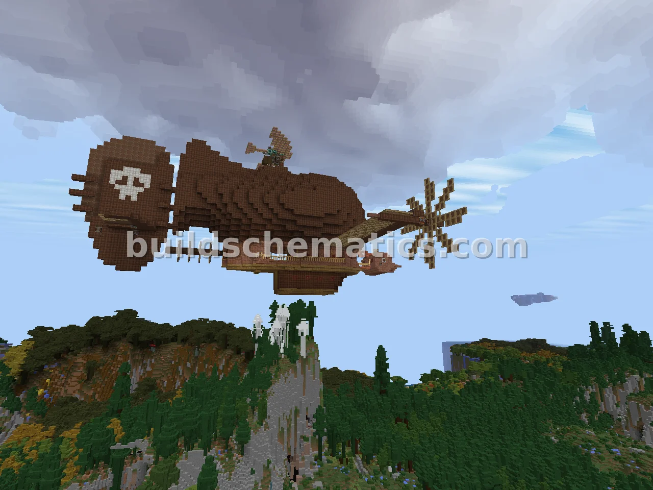 Tiger Moth Airship from Castle in the Sky — view 3