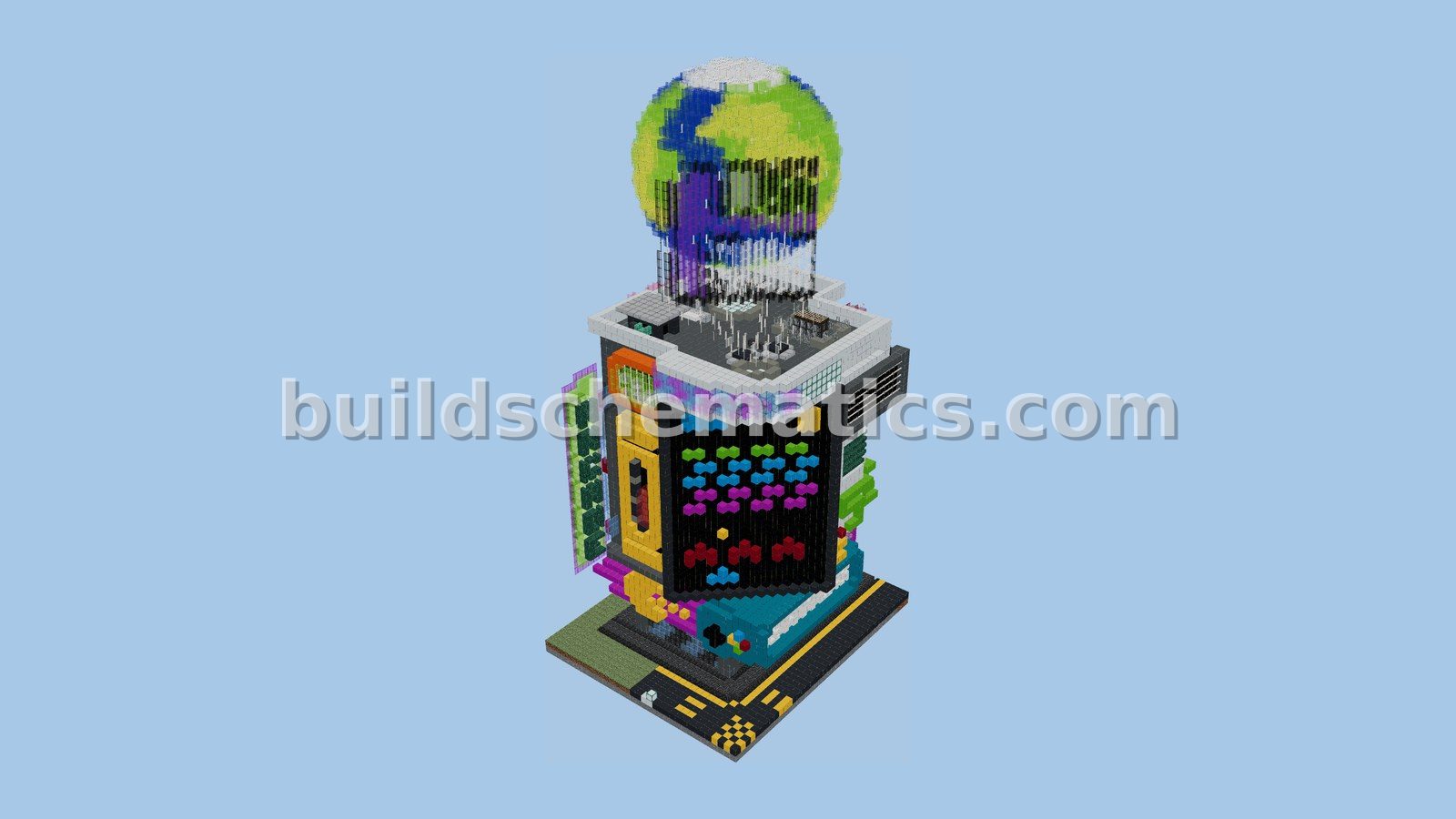 Futuristic Game Center Minecraft Build