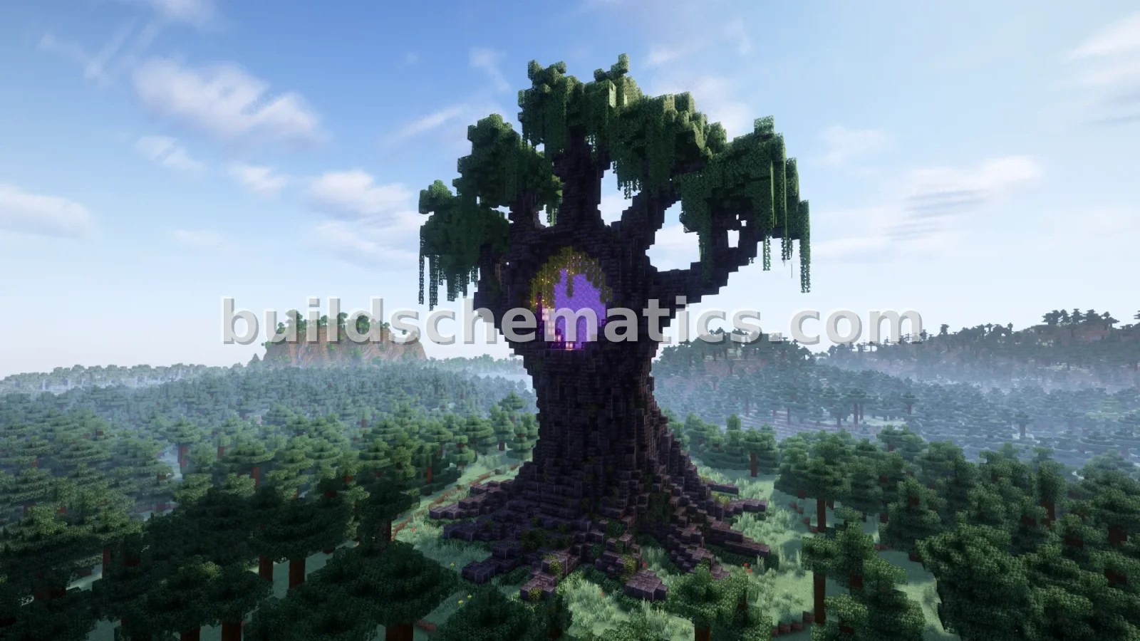 Minecraft Tree Beyond Nether Portal Statue — view 3