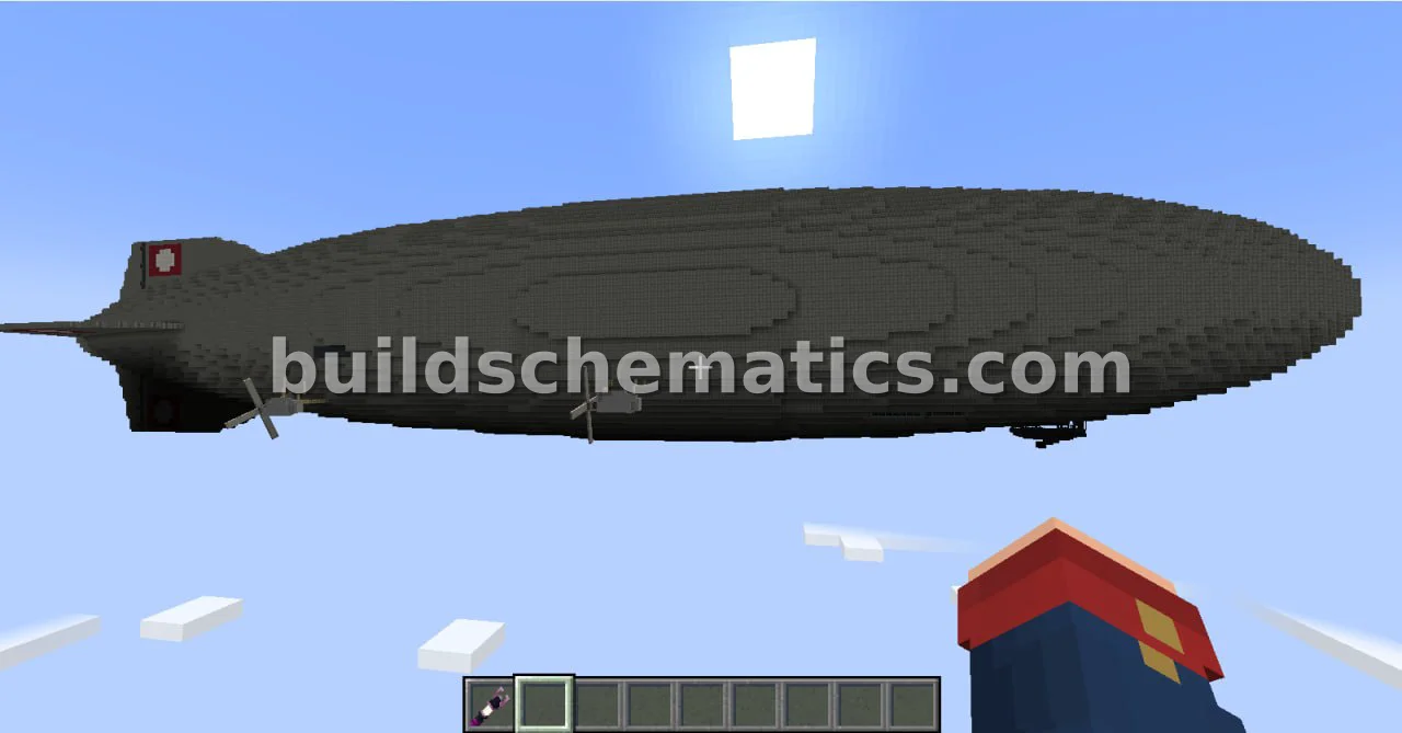 Hindenburg Airship with Functional Controls — view 5