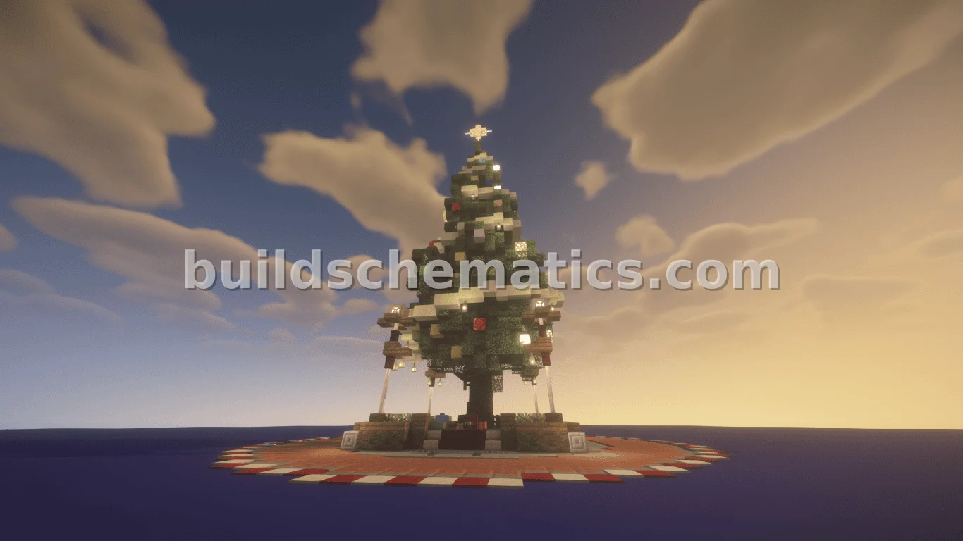 Tall Skinny Christmas Tree With Mineral Ornaments — view 4