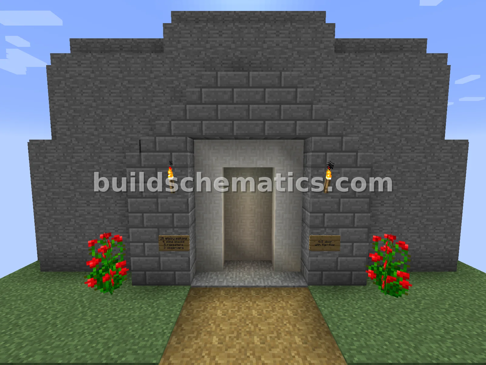 4x5 Piston Door With Buttons