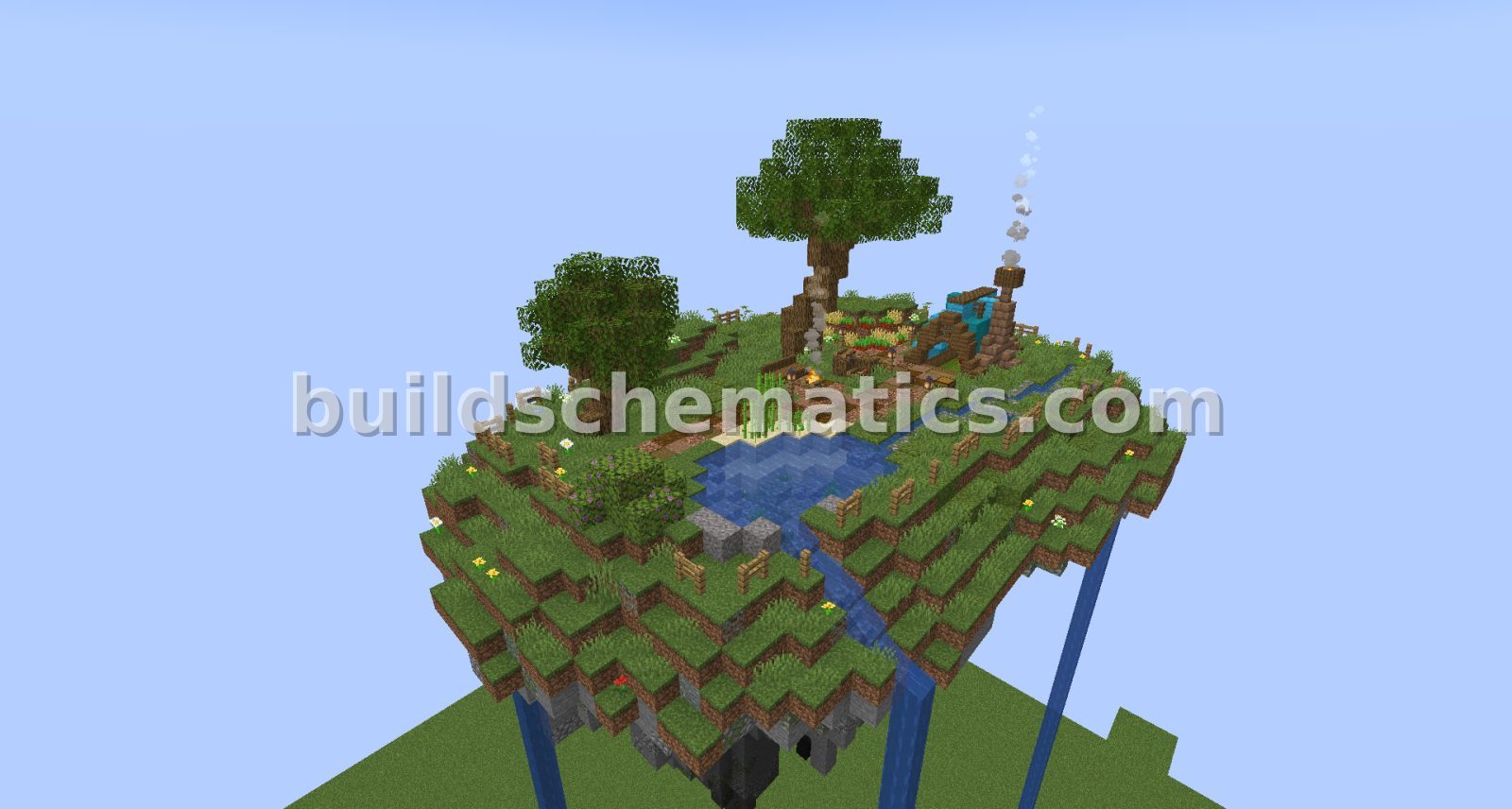 Simple Skyblock Schematic — view 2