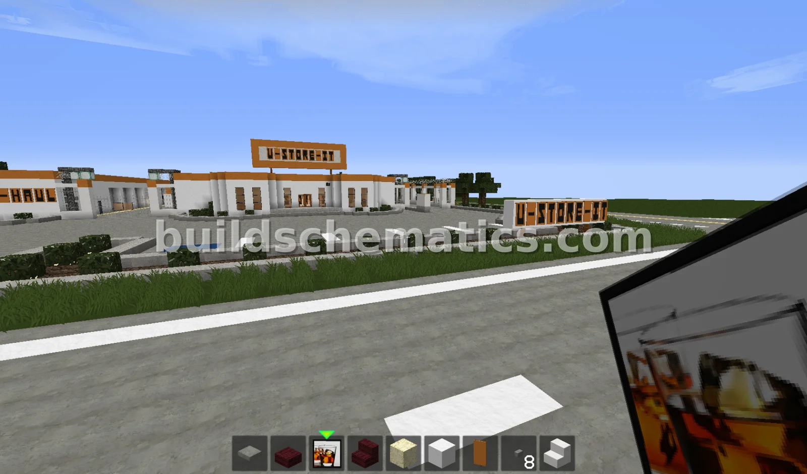 Modern City Storage Building