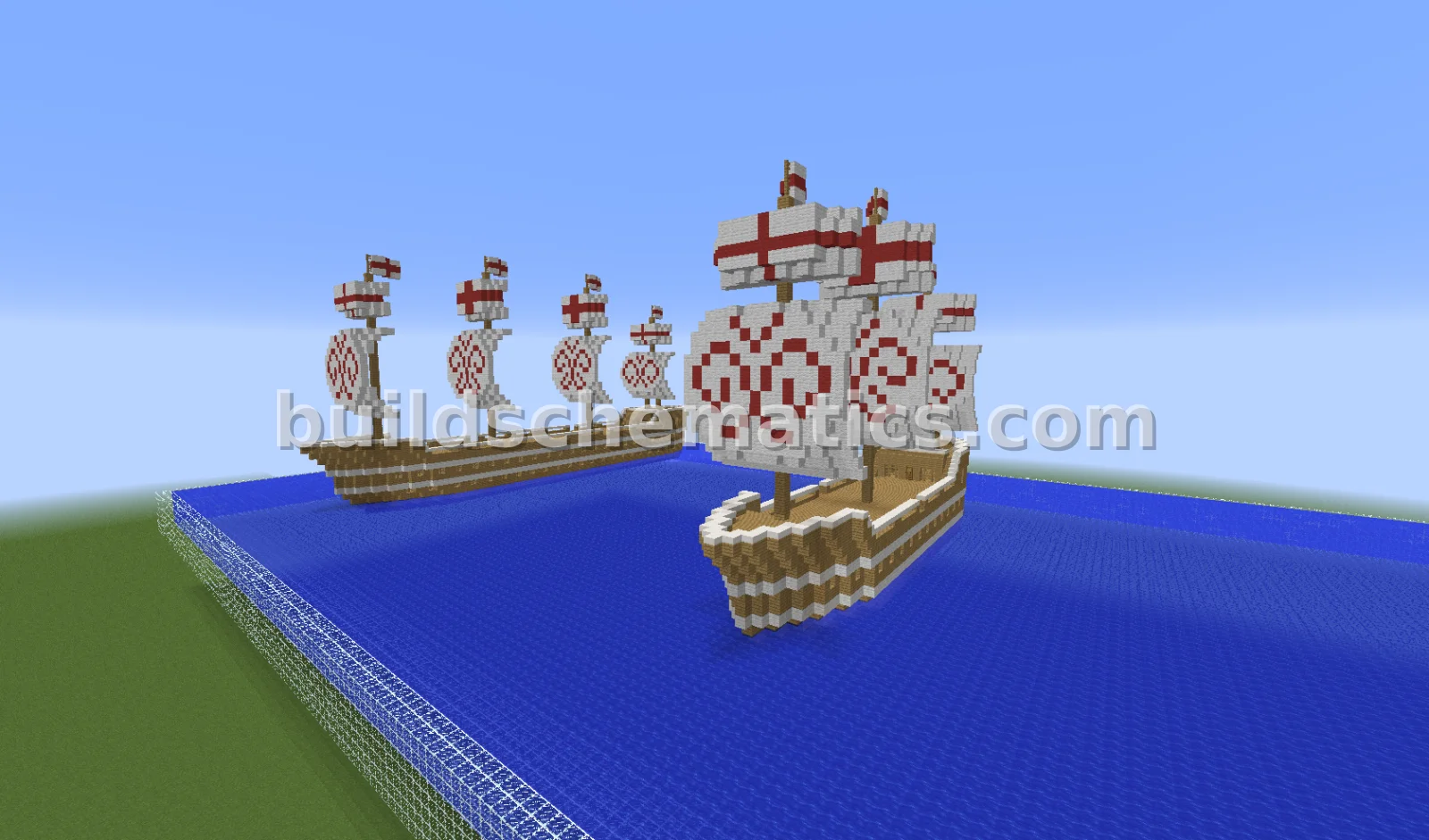 Medieval Sail Ships: Large and Medium