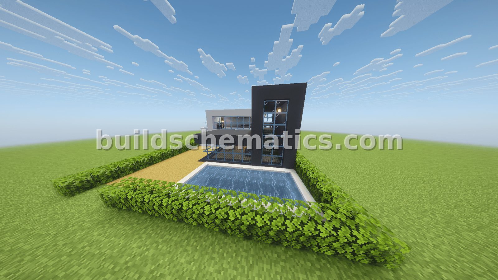 Modern Concrete House With Pool