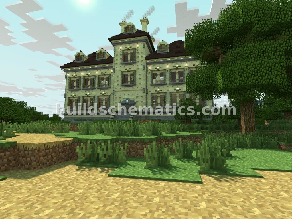 Tintin Mansion Exterior Build — view 3