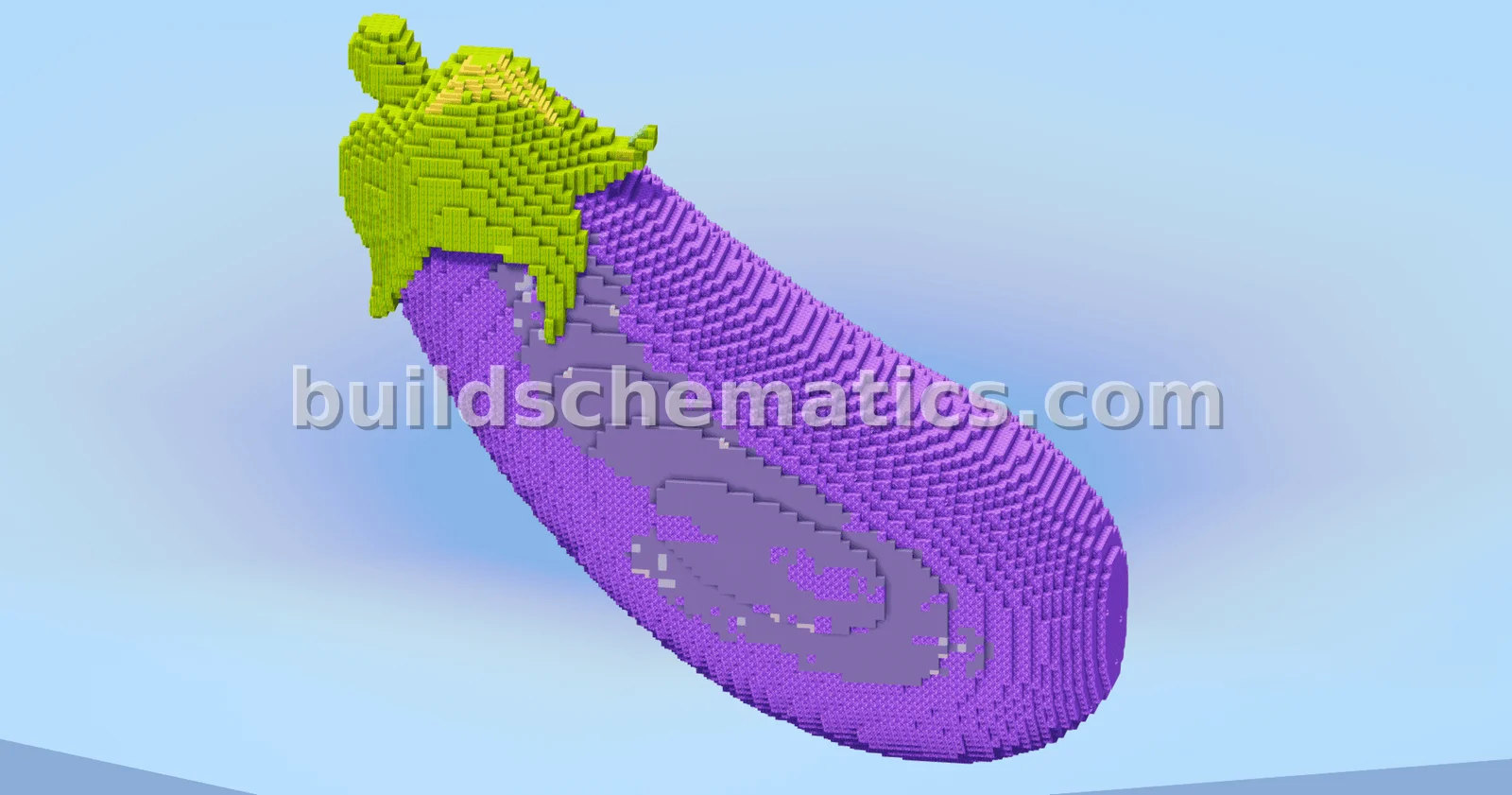 Eggplant Block Decoration