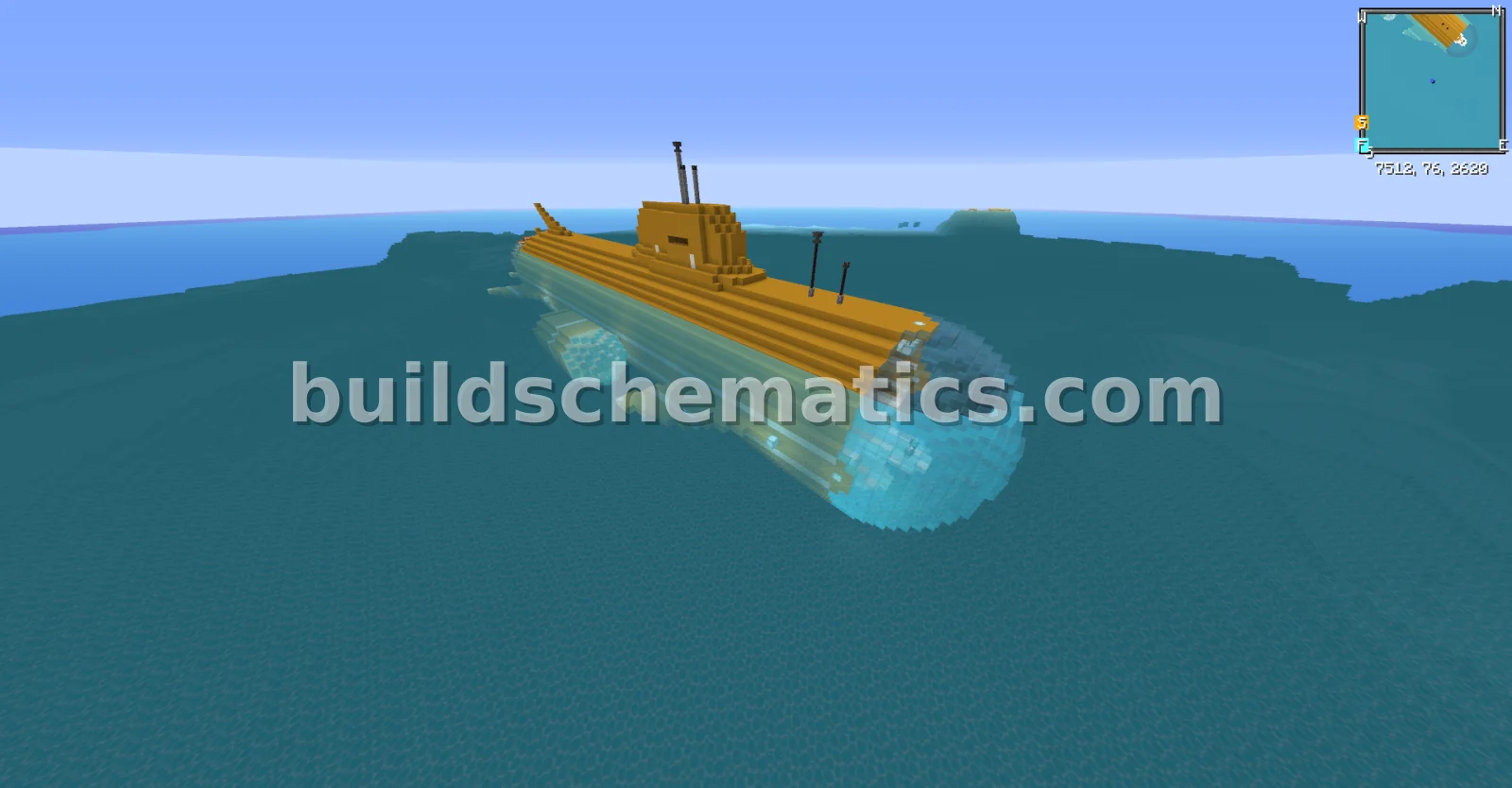 Nuclear Submarine with Dome Helm