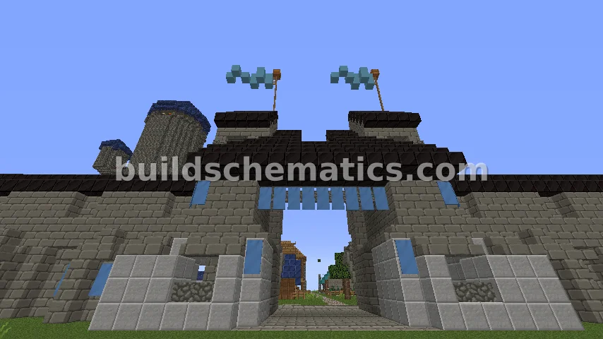 Black Castle Gate, Wall, and Towers — view 2