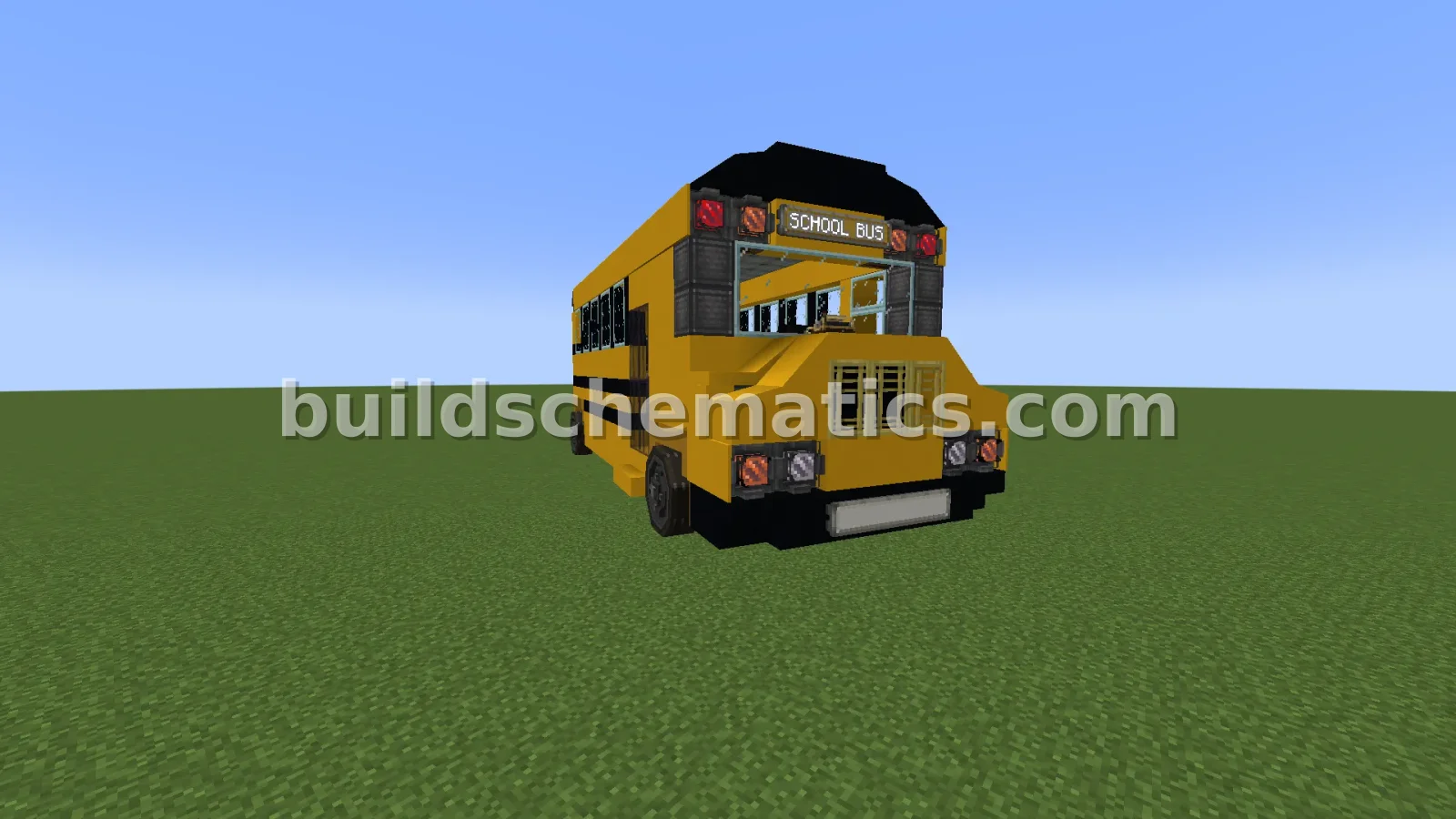 Classic Yellow School Bus Vehicle