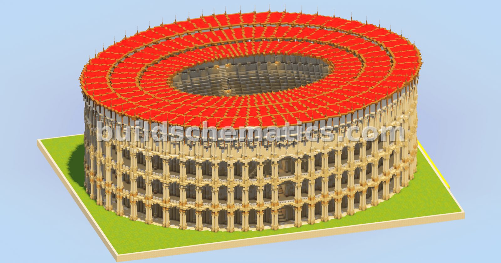 Ancient Sandstone Colosseum Structure