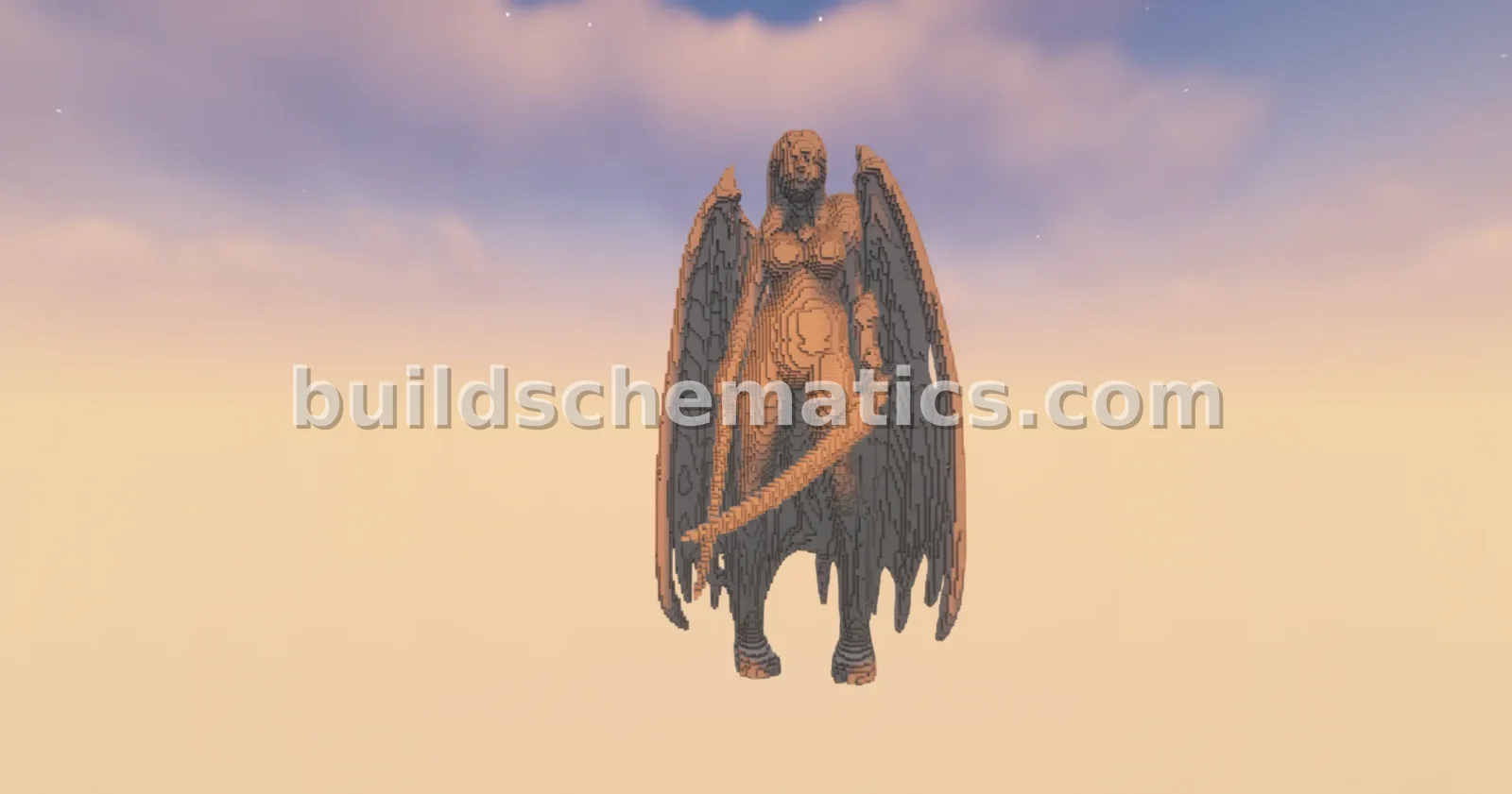 Minecraft Girl Squire Statue Sculpture — view 3