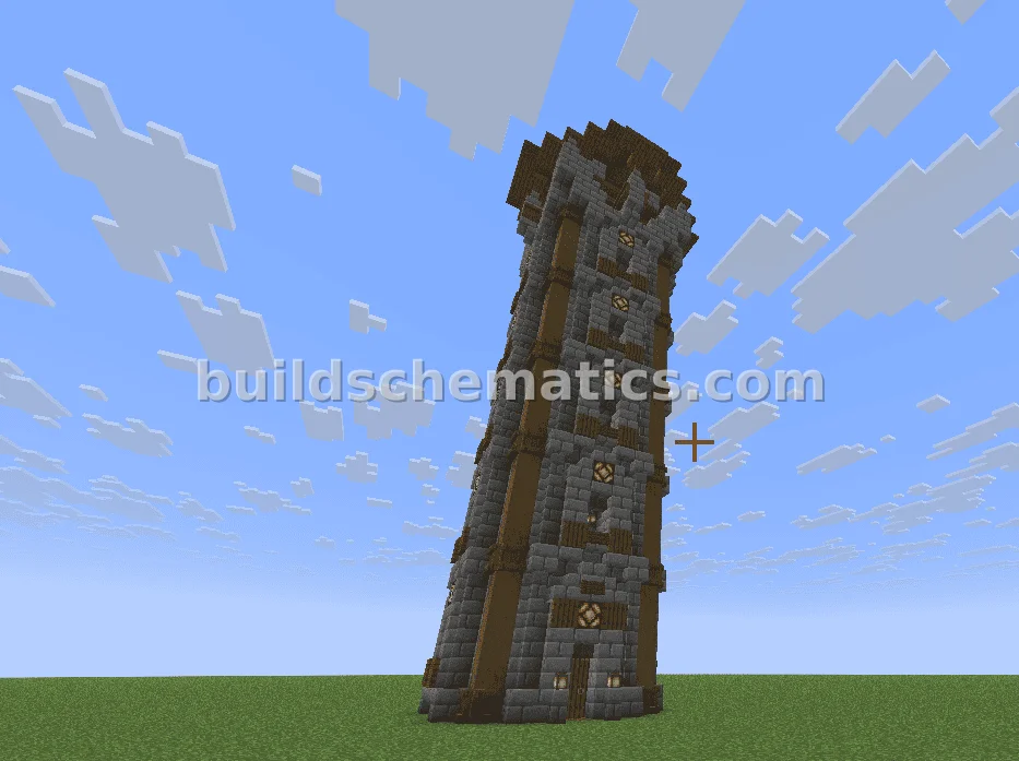 Medieval Stone Brick Tower — view 3