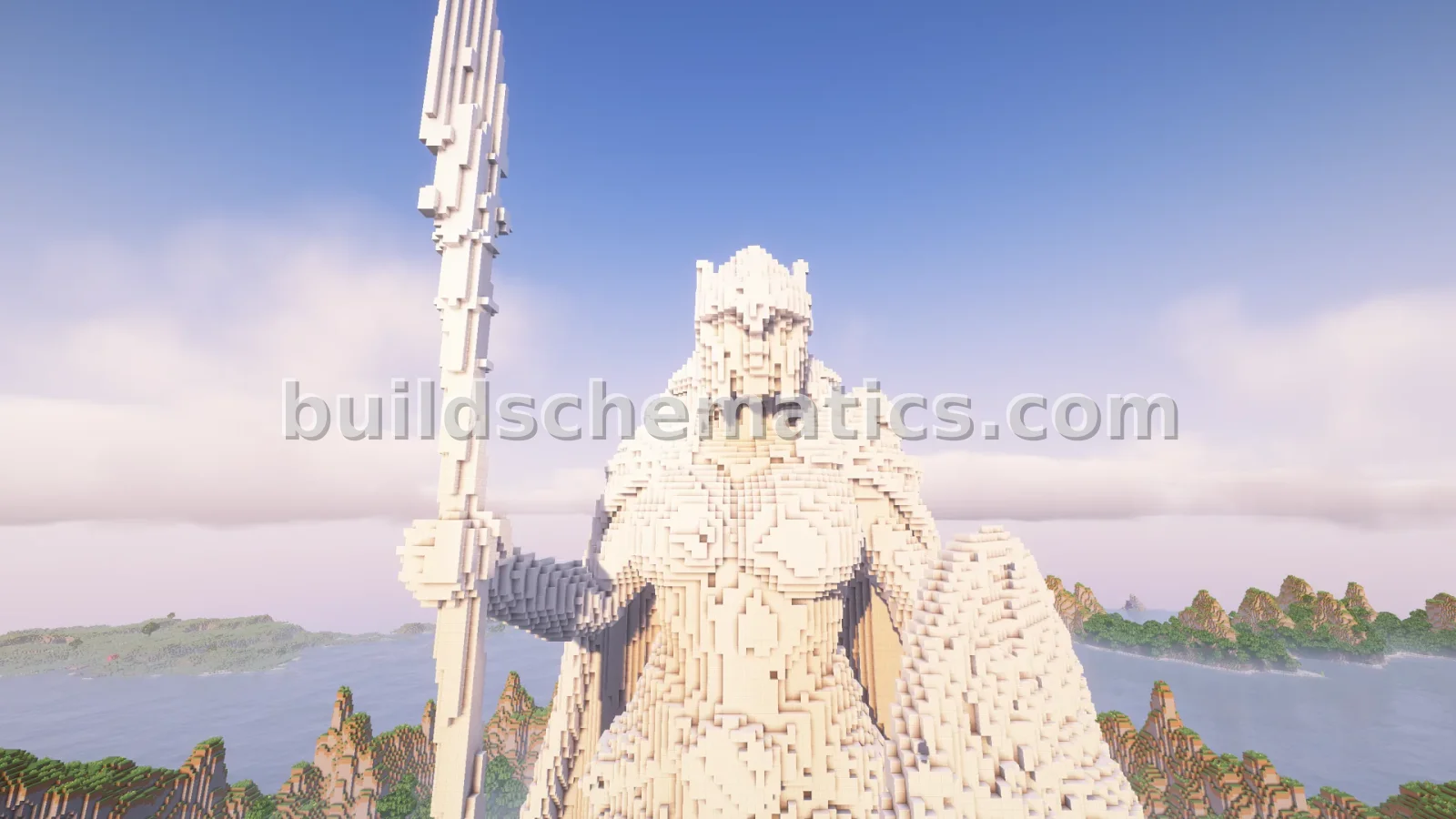 Marble Valkyrie Statue — view 4
