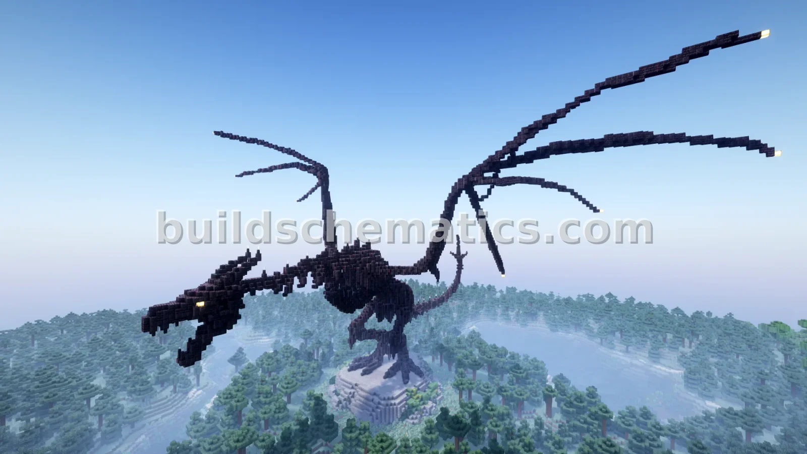 Ender Dragon Skeleton Statue for Minecraft — view 3