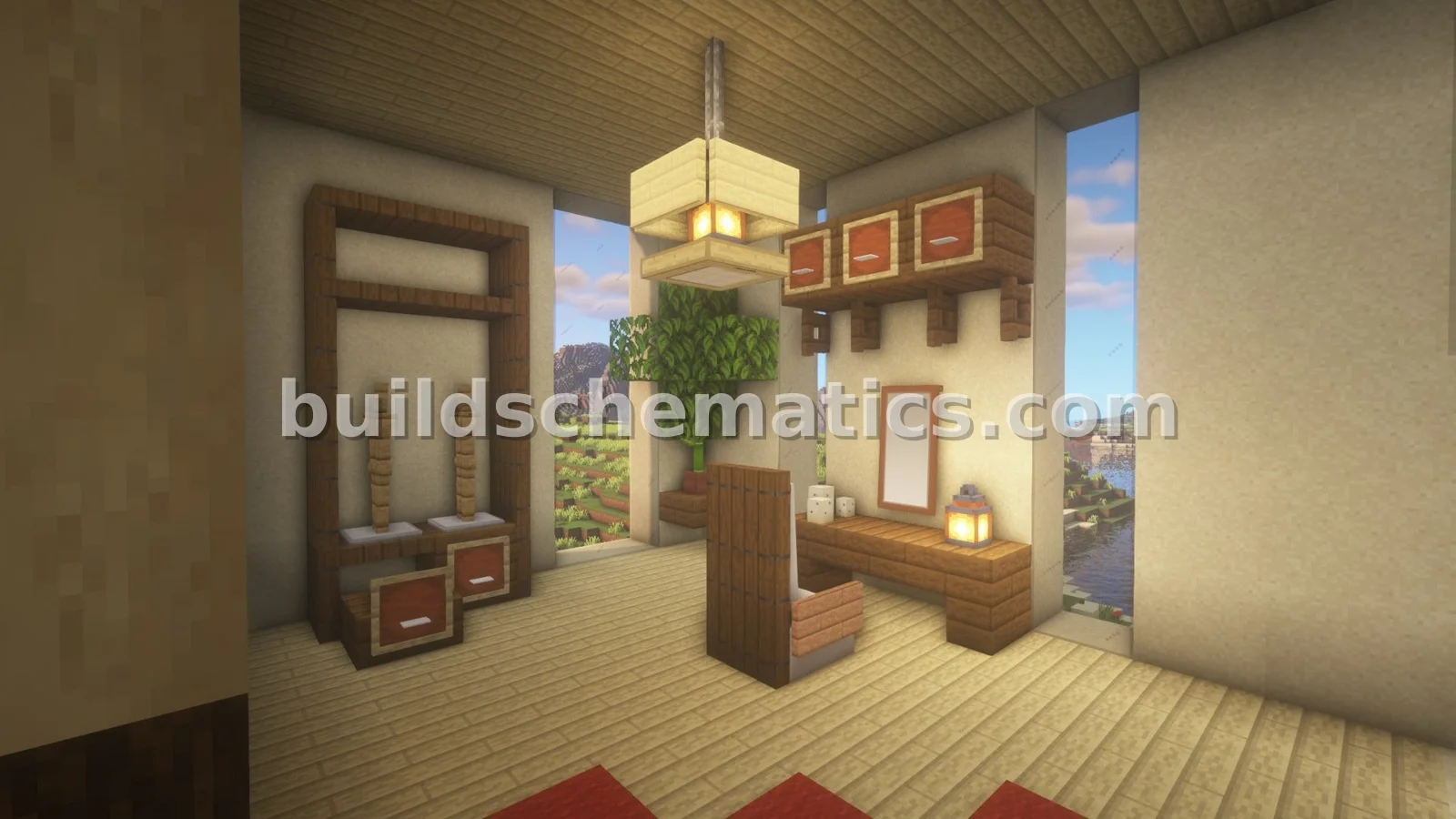 Minecraft Sandstone House Build — view 3