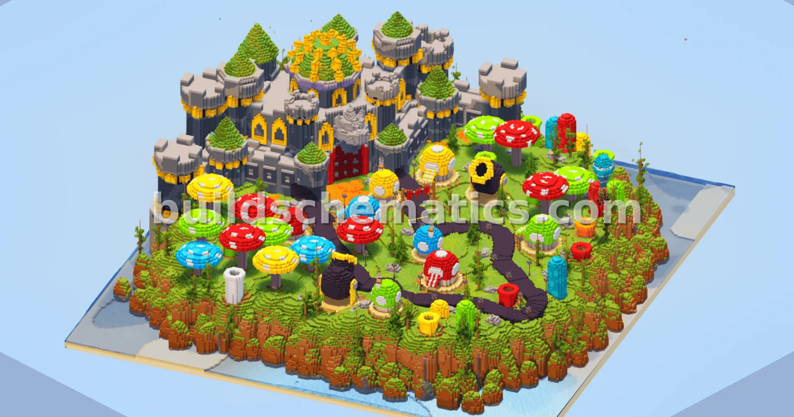 Mario Kart Bowser Castle Map 250x250 — view 2