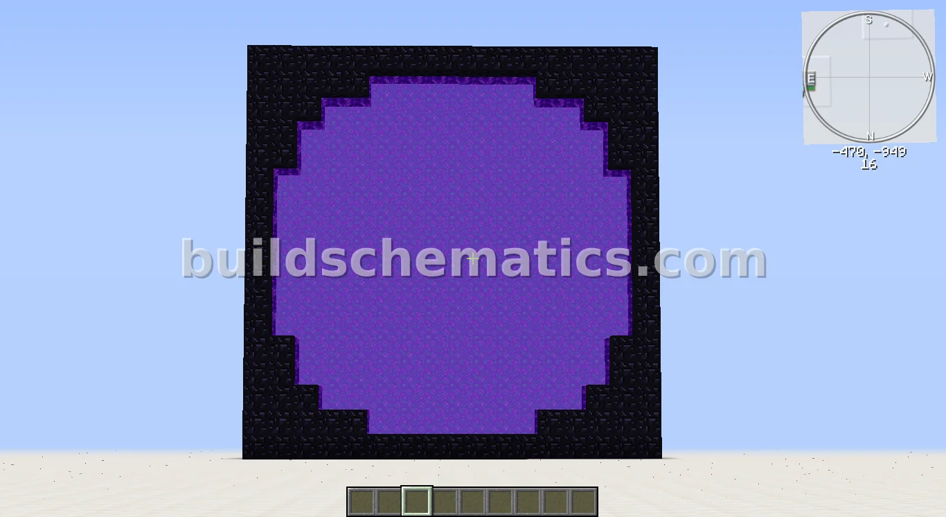 Nether Stargate Portal - Medium Build