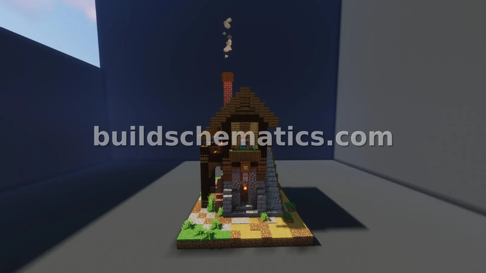 Simple Survival House Schematic — view 2