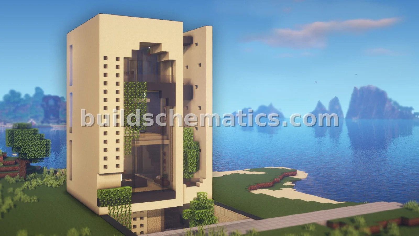 Minecraft Sandstone House Build