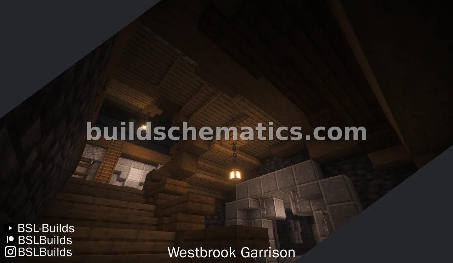Blue Roof Human Keep Minecraft Structure — view 4