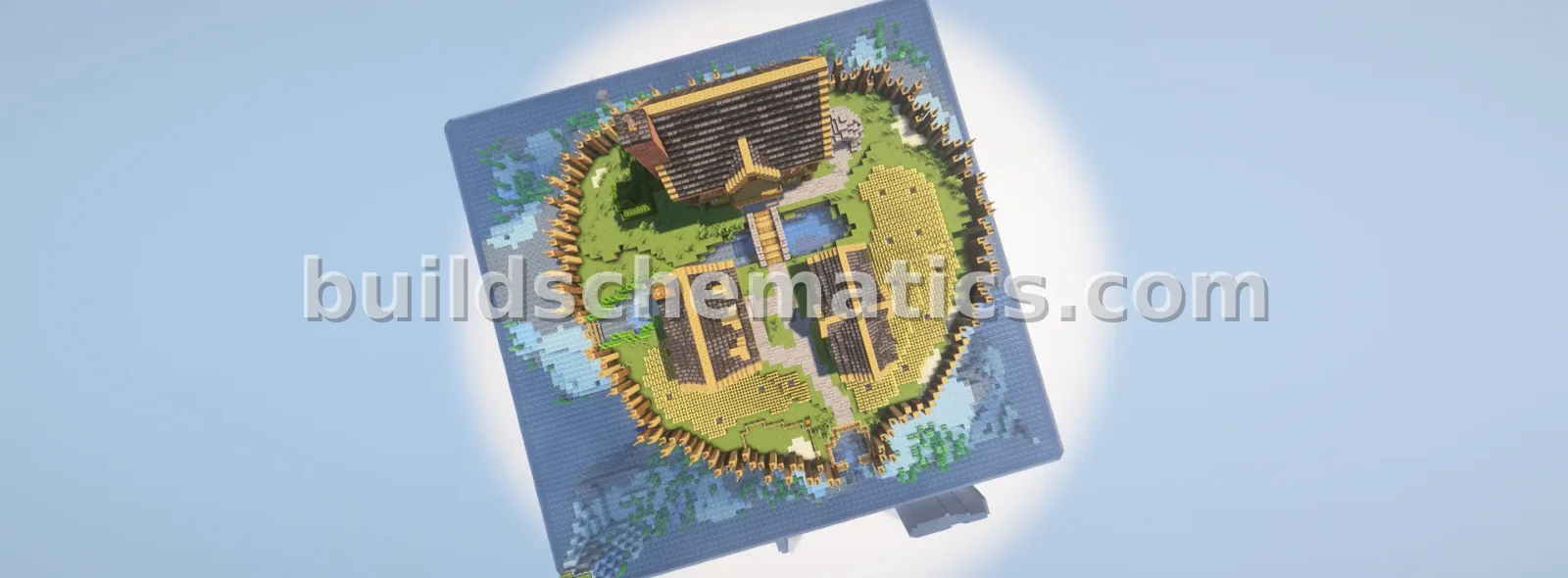 Medieval Starter Base Minecraft Schematic — view 2
