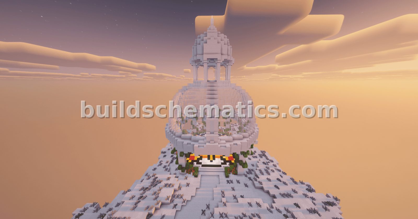 White Dome Spawn Decoration — view 3